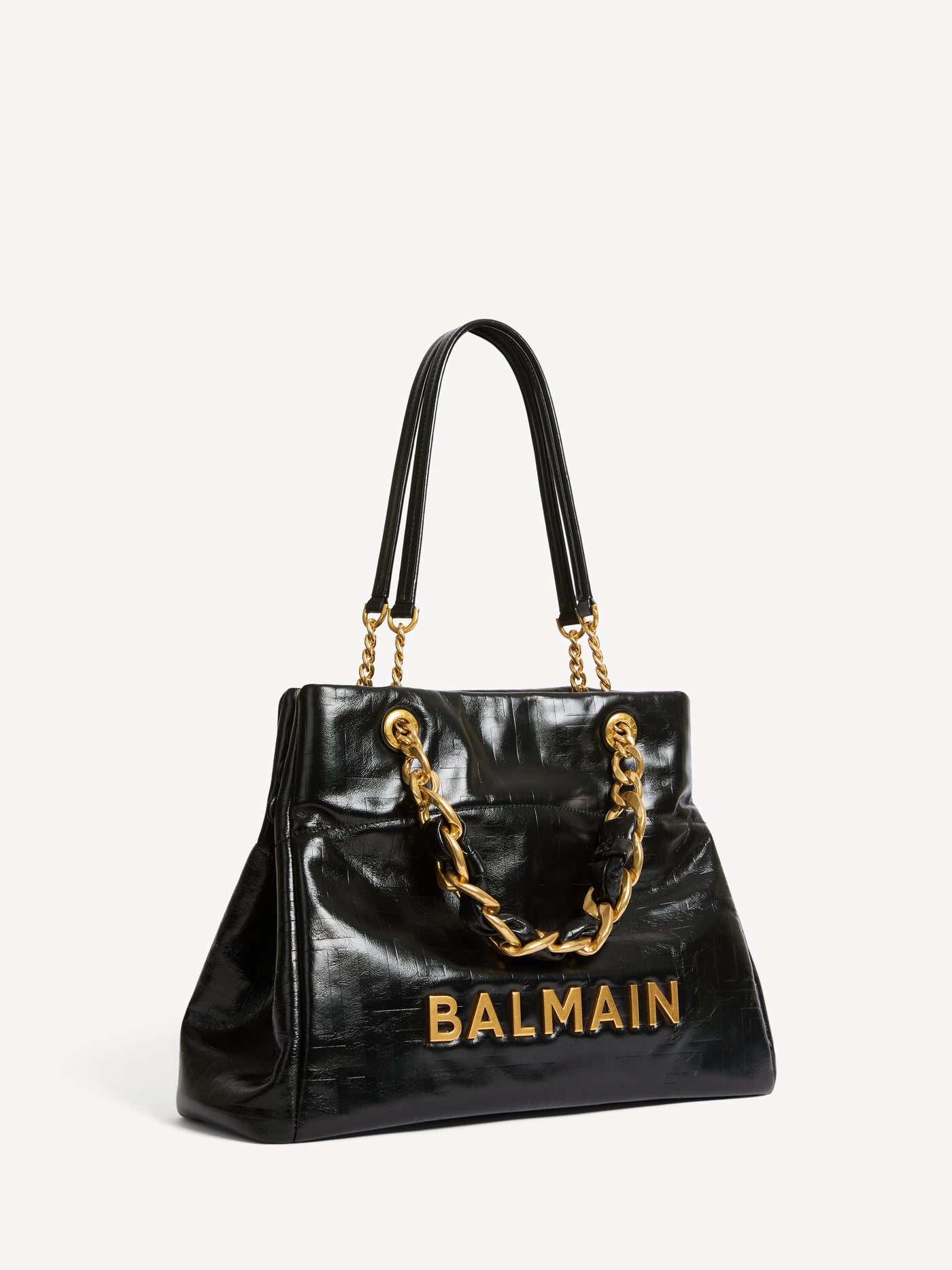 1945 Soft crackled leather tote bag