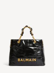 1945 Soft crackled leather tote bag