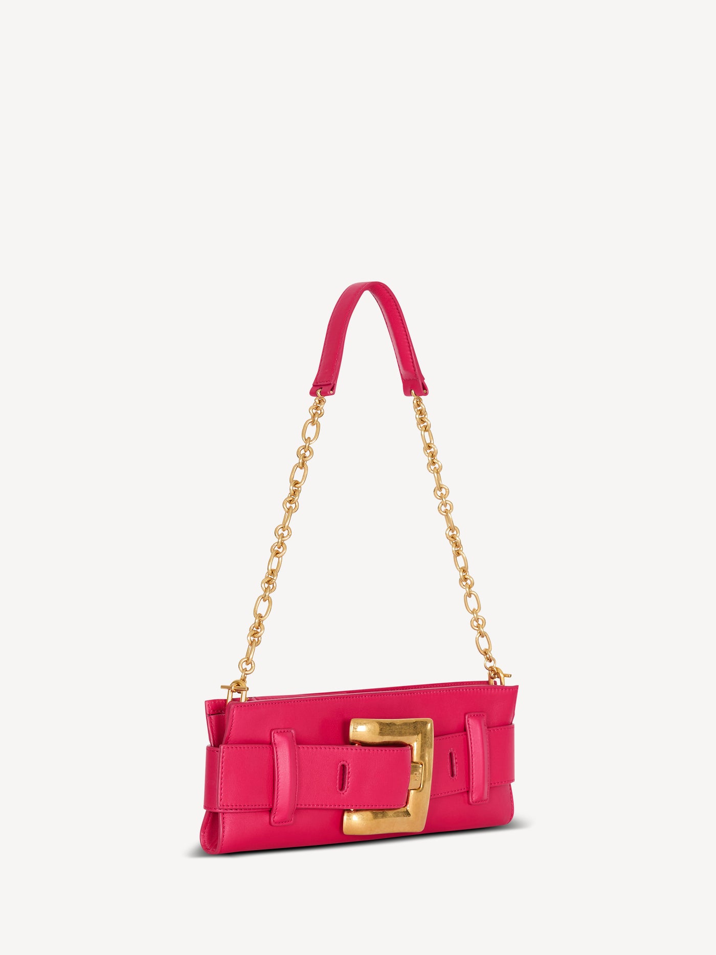 Anthem calfskin leather clutch
