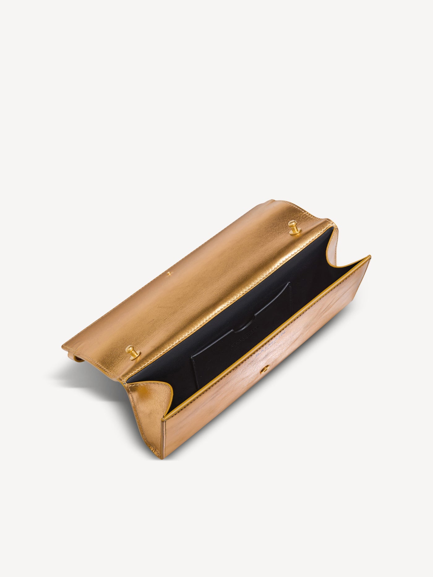 Shuffle wallet in lamé leather