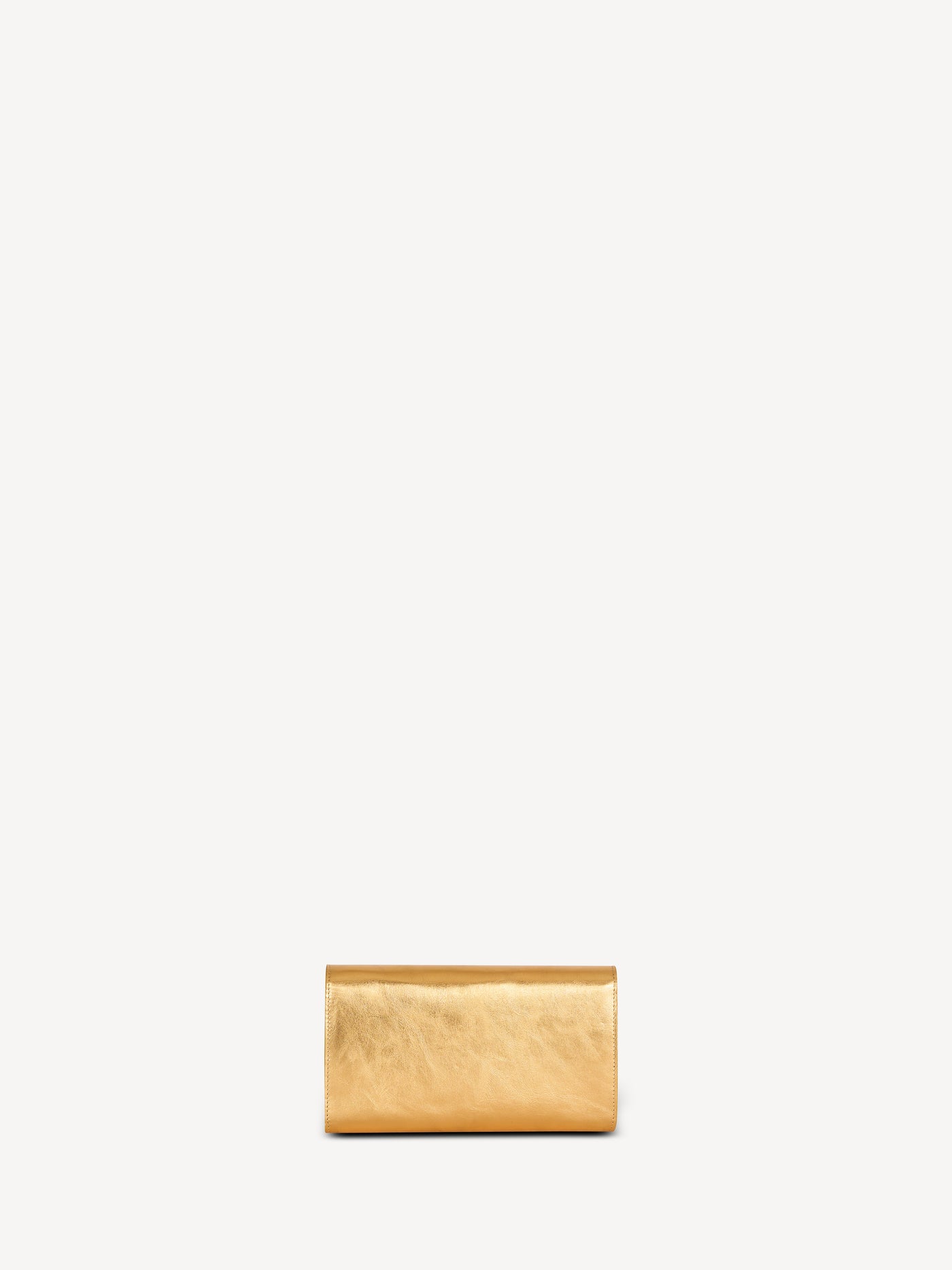 Shuffle wallet in lamé leather