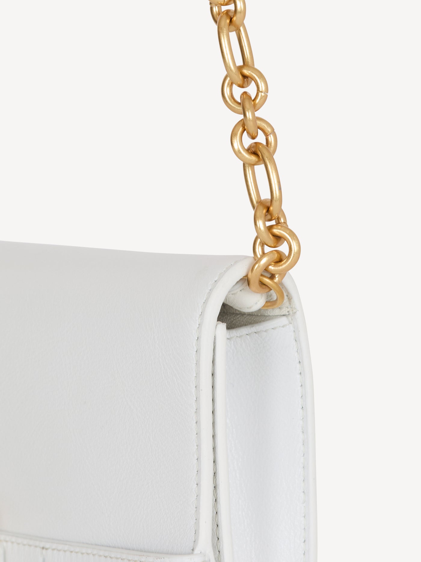 Shuffle calfskin wallet with chain