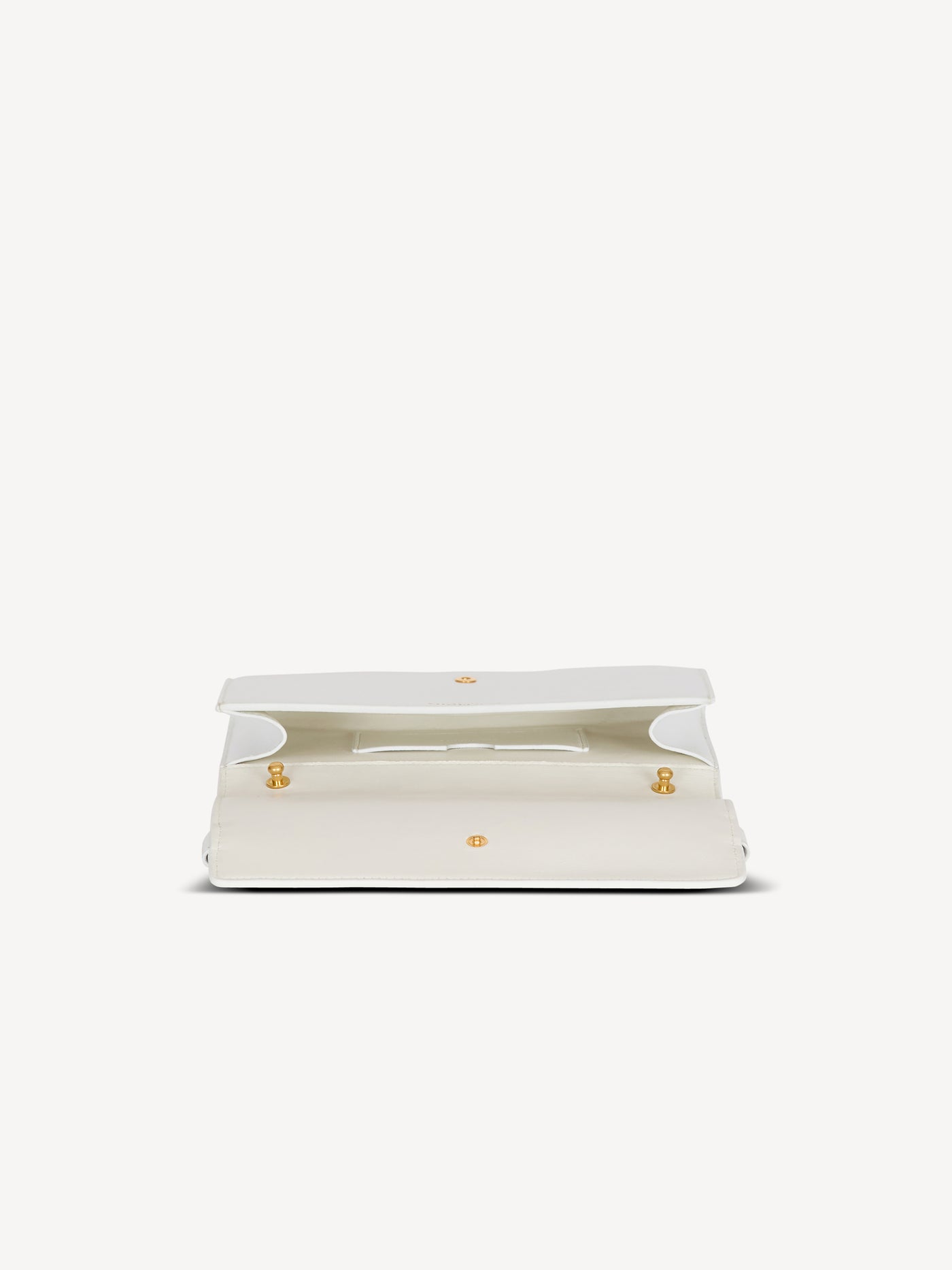 Shuffle calfskin wallet with chain