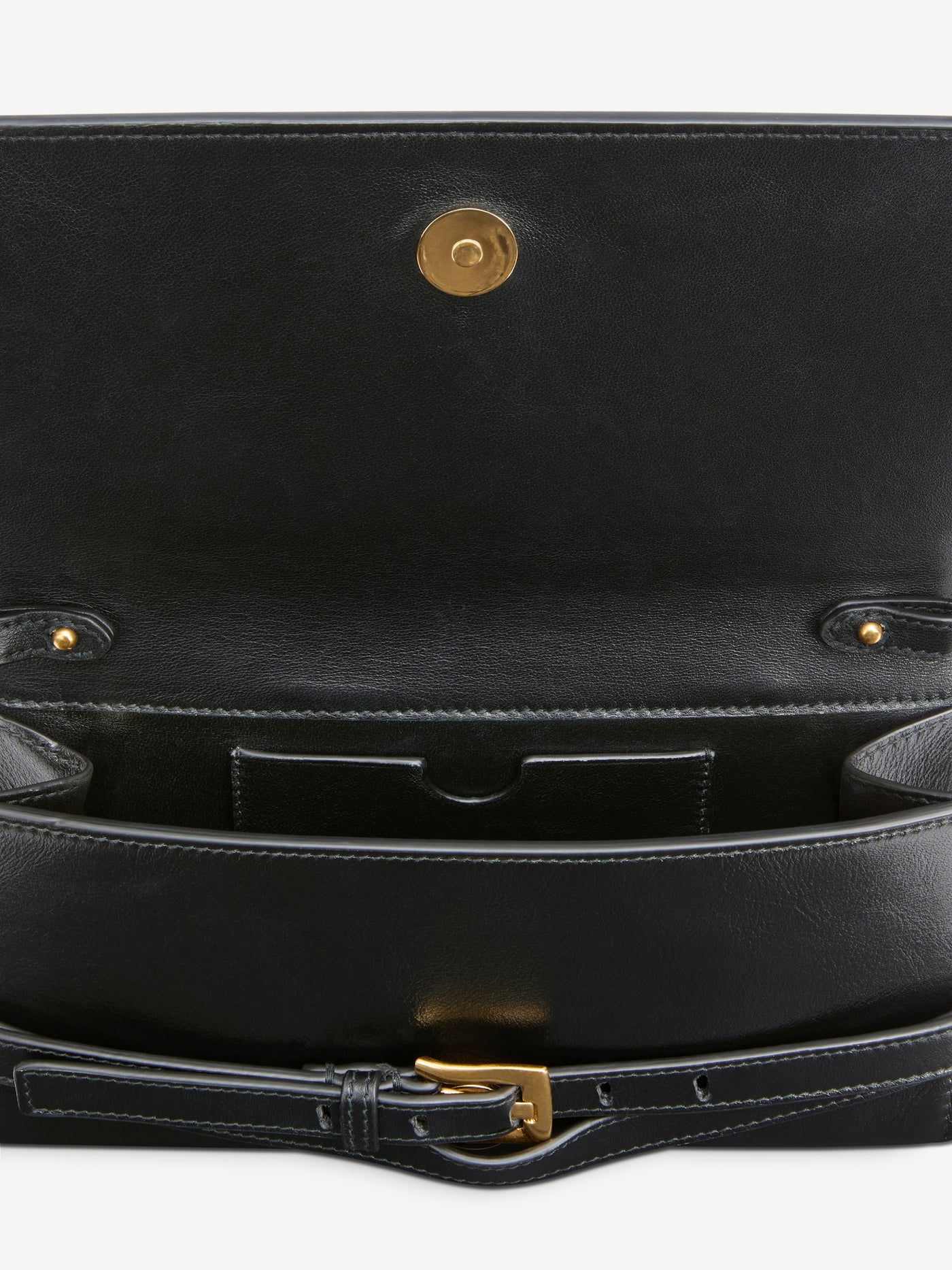 Shuffle calfskin wallet with chain