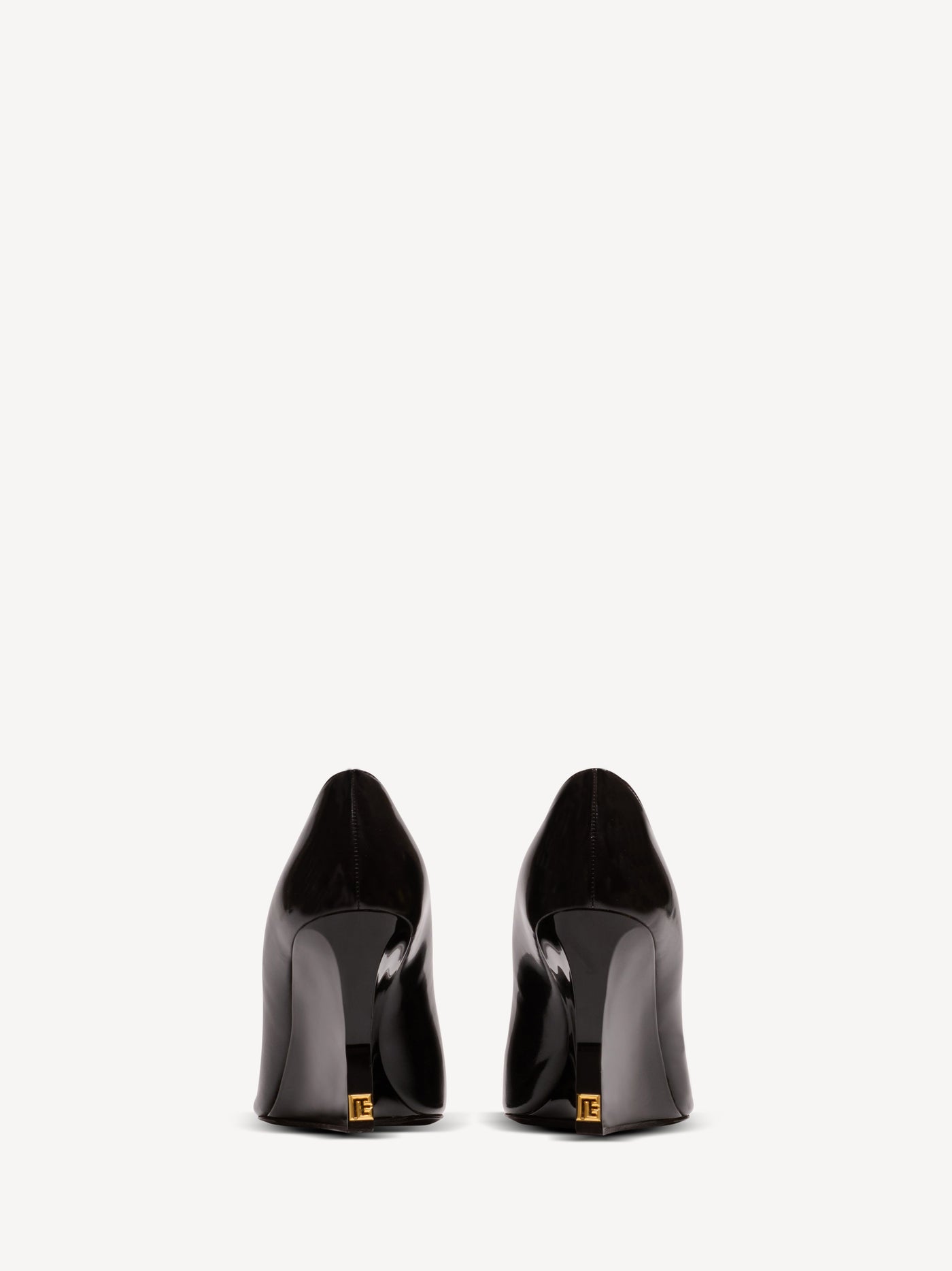 Shiny lambskin Wedge pumps