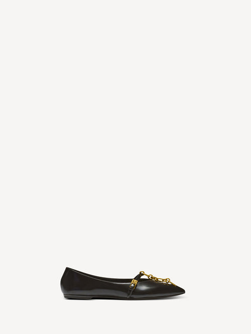 Shiny lambskin Sync ballet flats