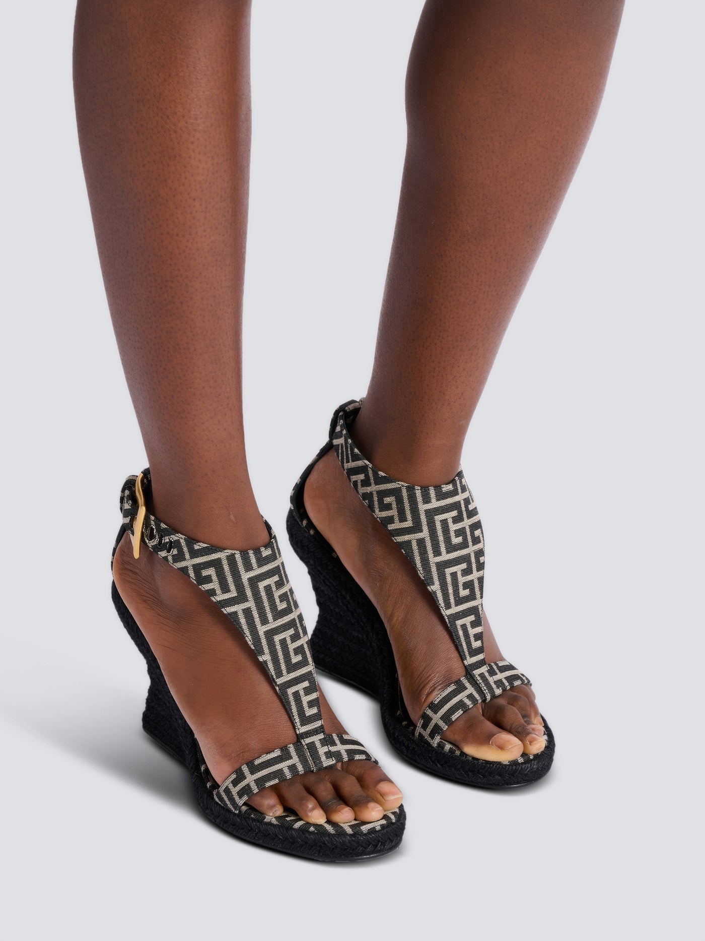 Anthem wedge espadrilles in monogram jacquard
