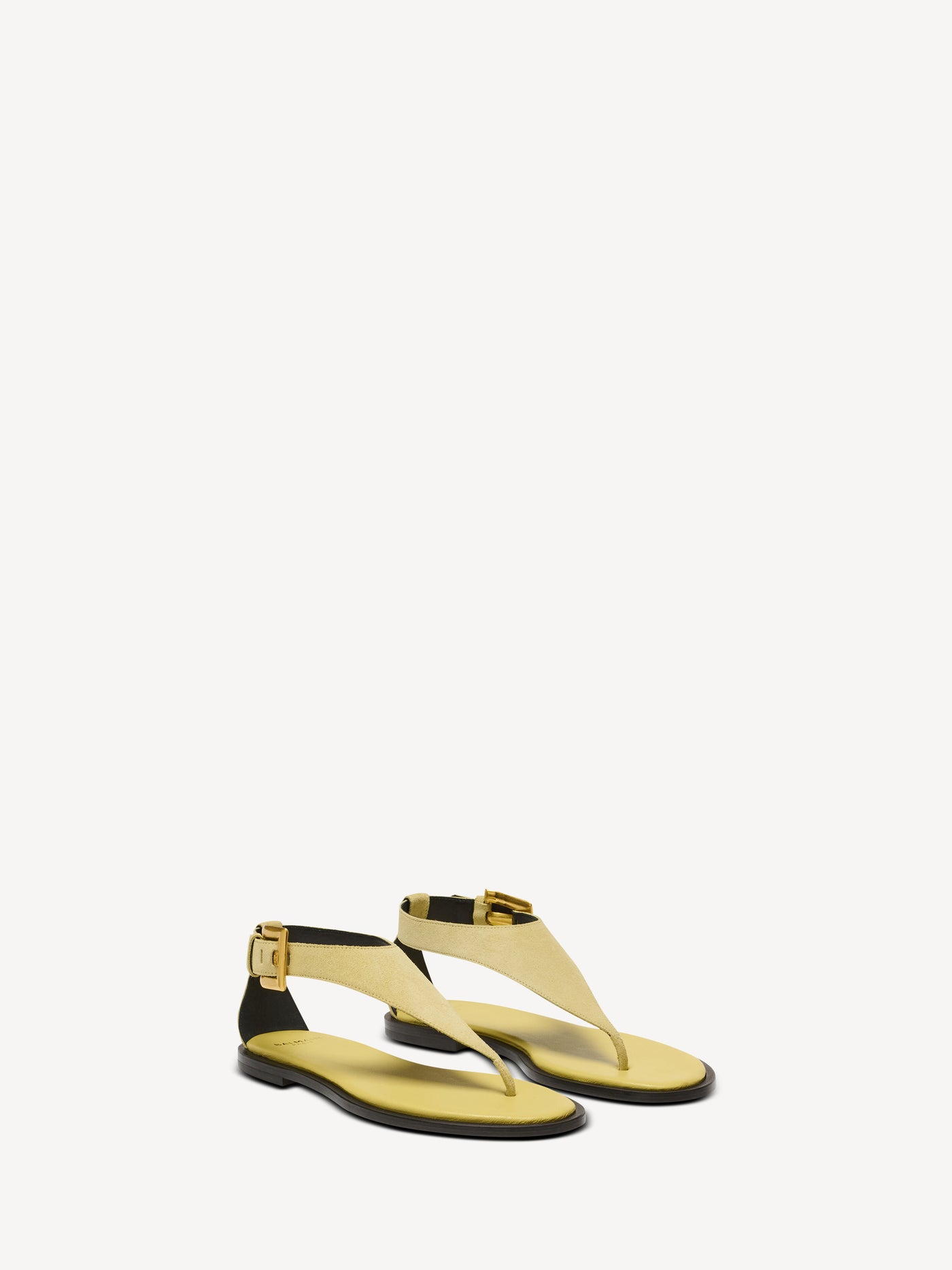 Anthem flat toe-post sandals in suede