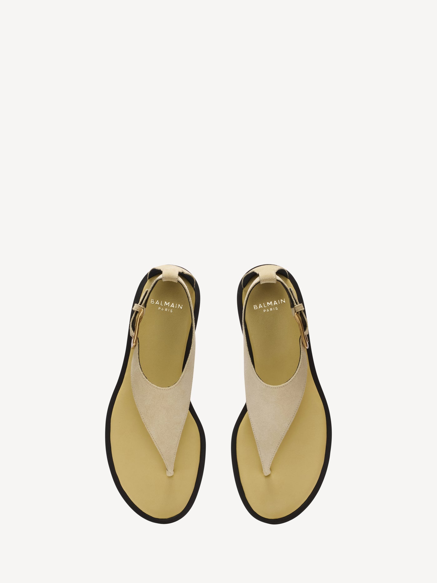 Anthem flat toe-post sandals in suede