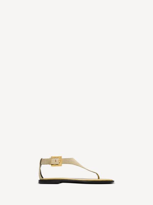 Anthem flat toe-post sandals in suede
