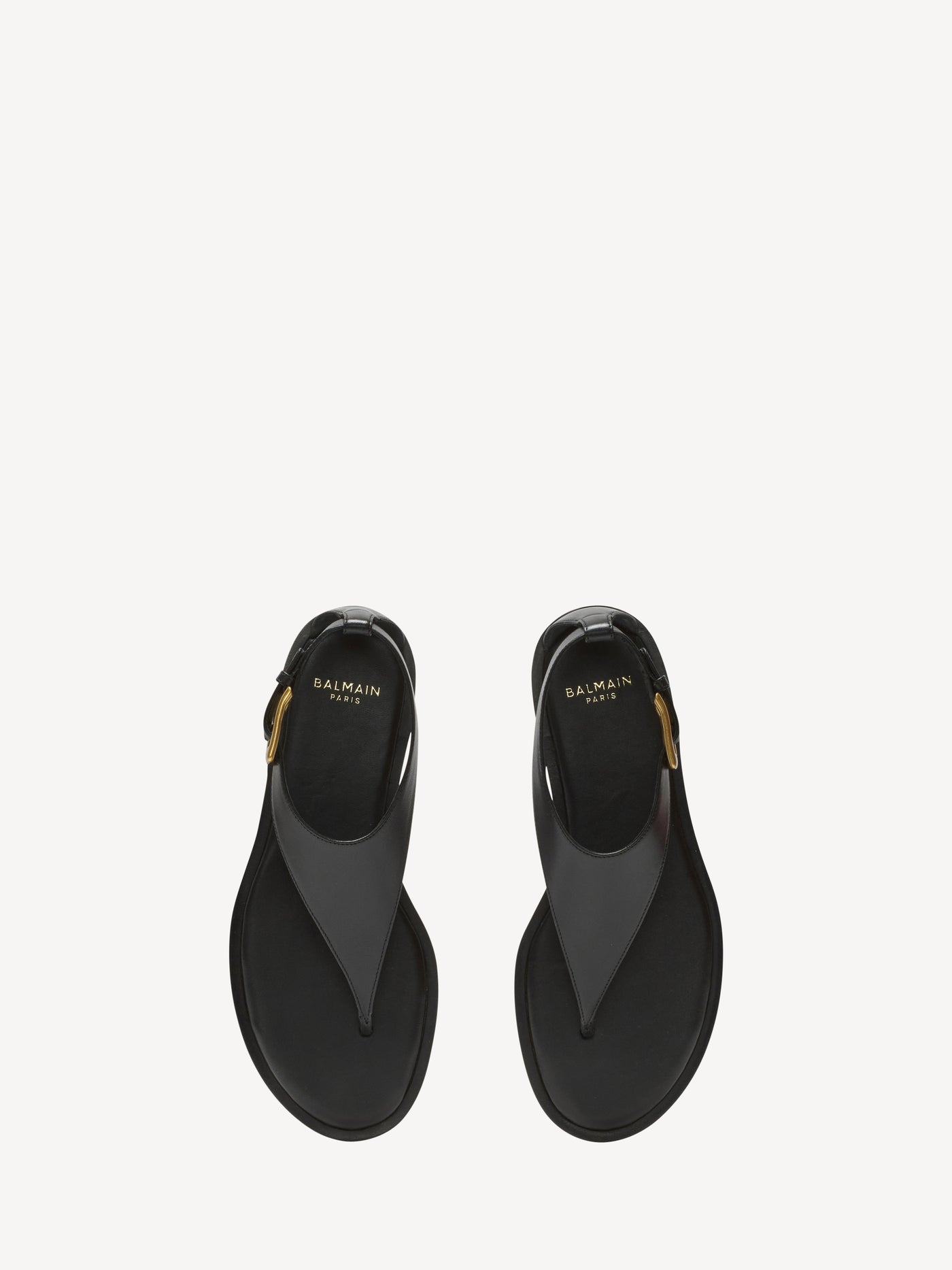 Anthem flat toe-post sandals in lambskin leather