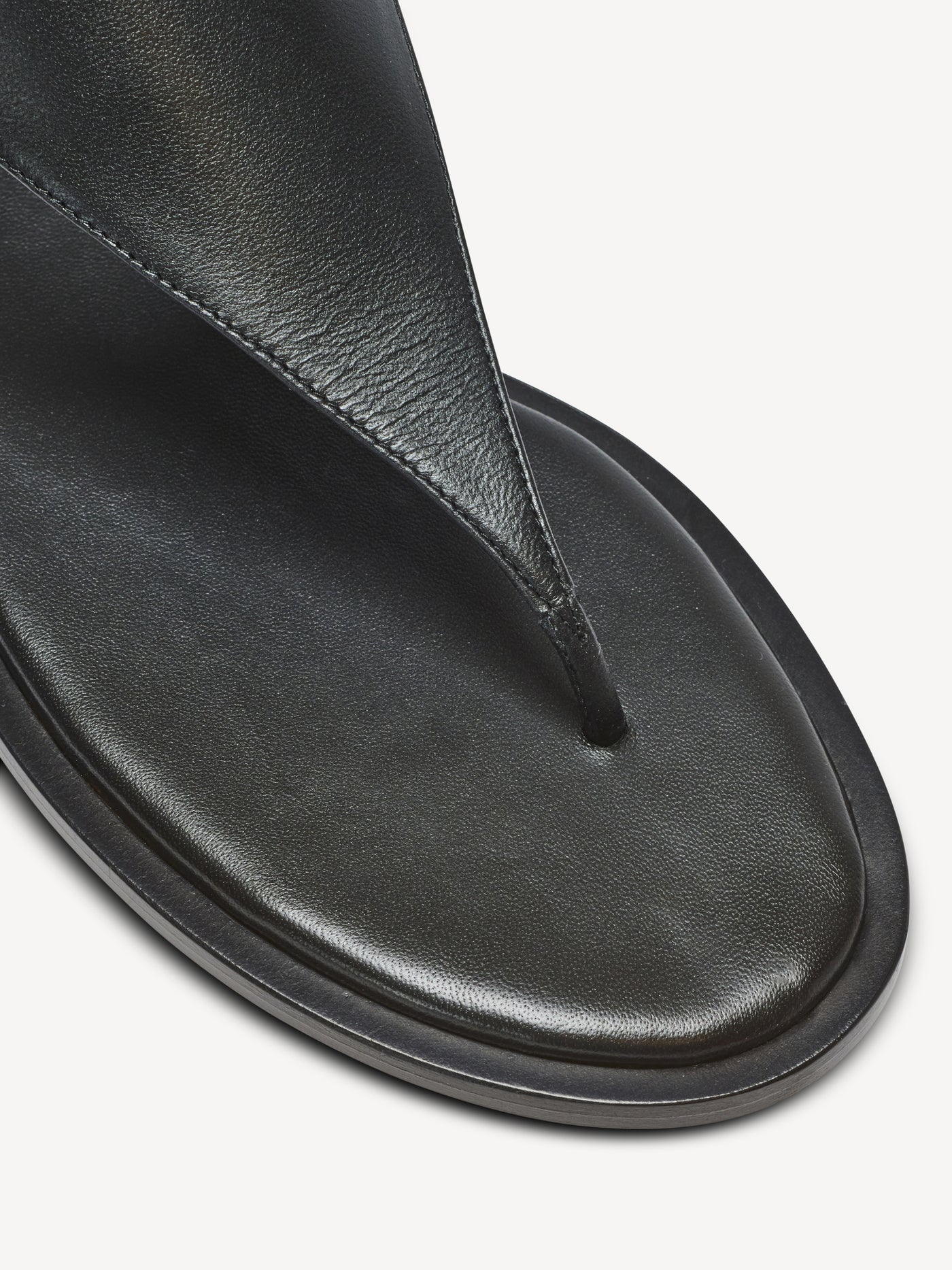 Anthem flat toe-post sandals in lambskin leather