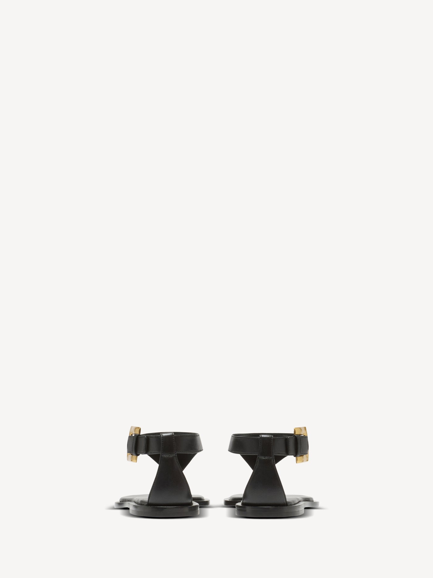 Anthem flat toe-post sandals in lambskin leather