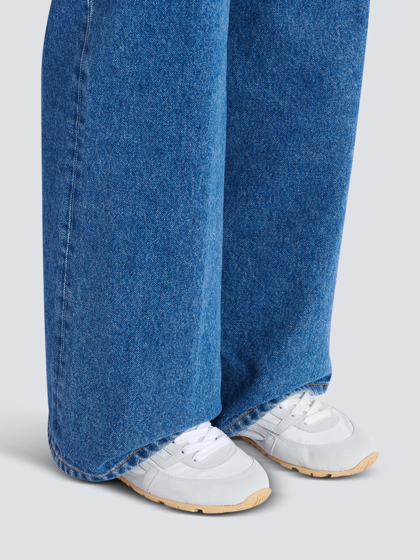 Racer 45 trainers in lambskin and nylon