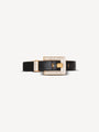 Anthem calfskin and crystal belt