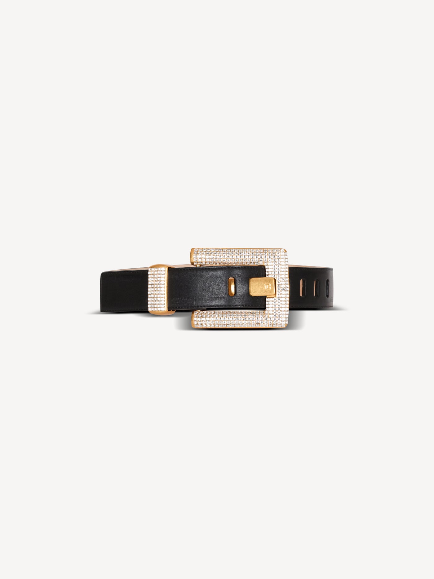 Anthem calfskin and crystal belt