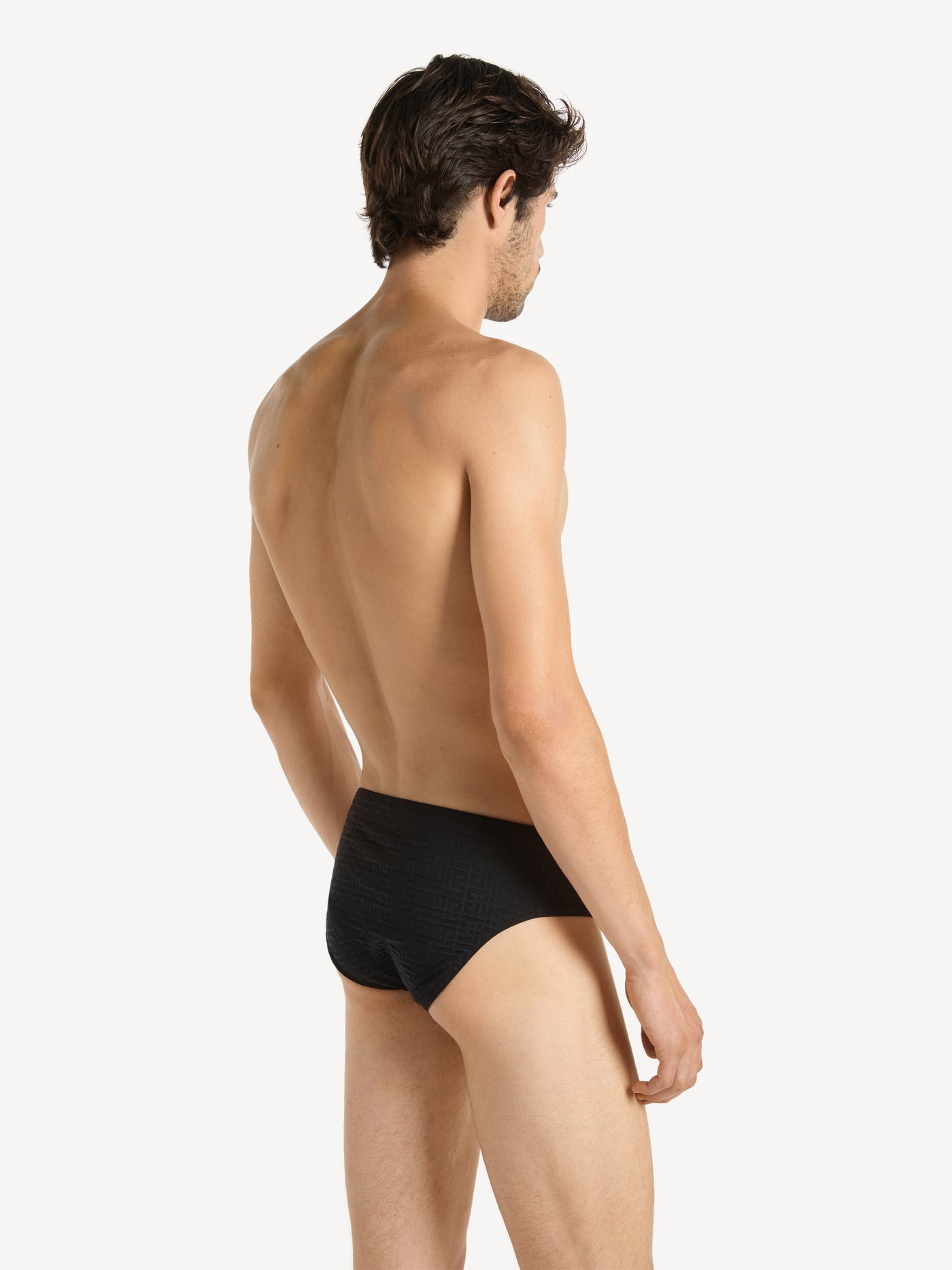 Monogramm Badeslip aus Nylon-Elasthan