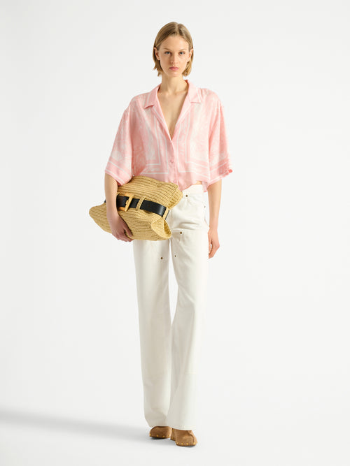 Bedrucktes Foulard Pyjamahemd