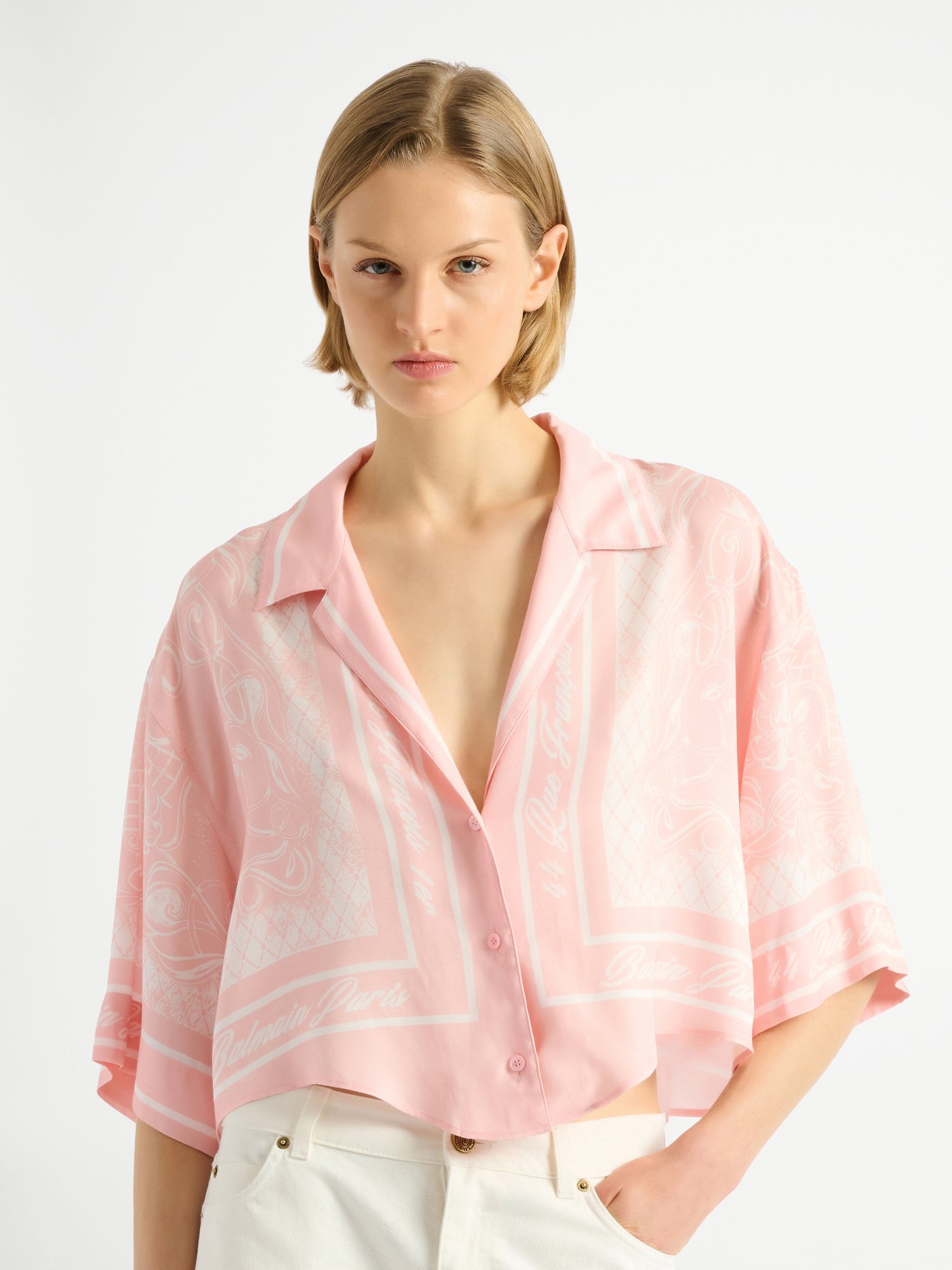 Bedrucktes Foulard Pyjamahemd