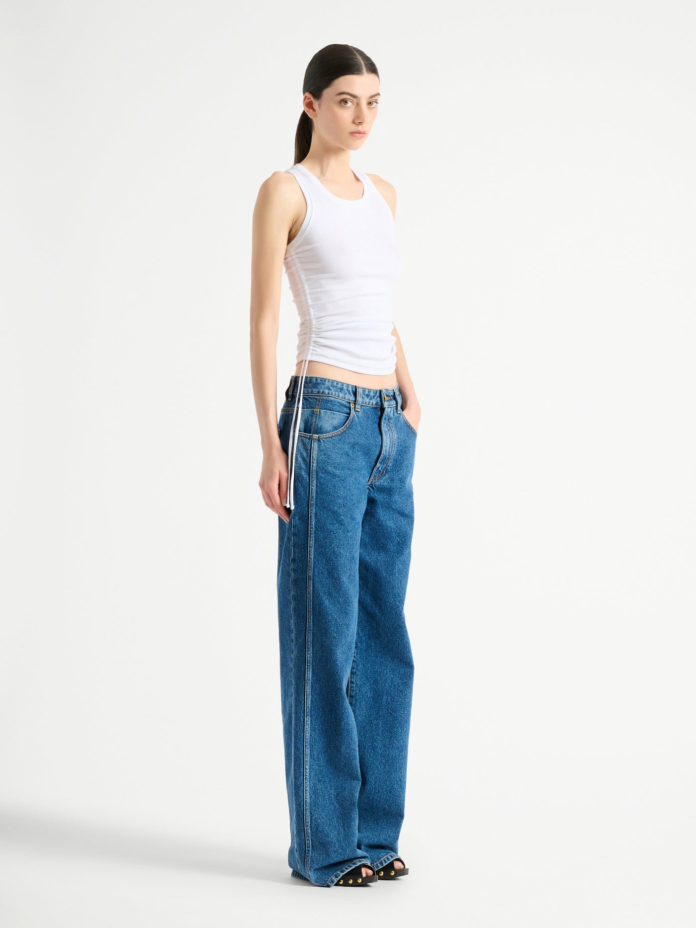 Drapiertes Tanktop