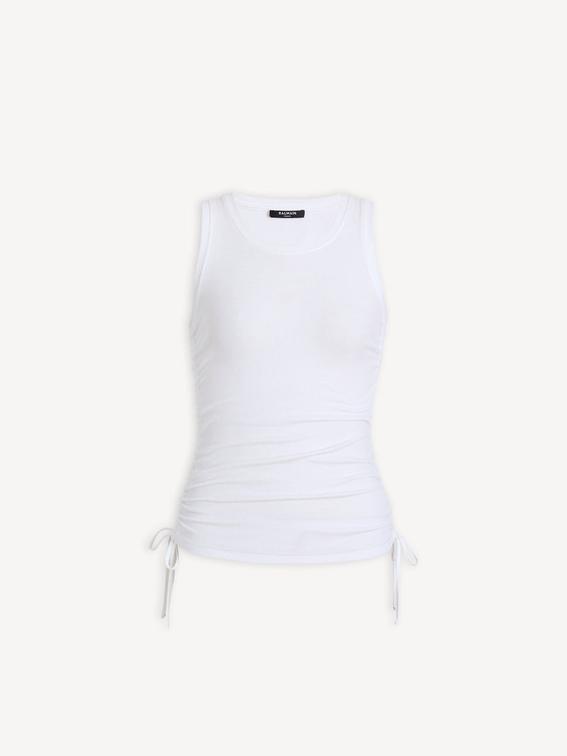 Draped tank top