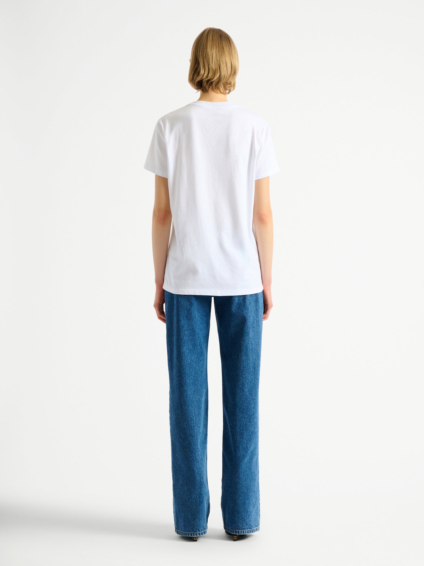 Embroidered Balmain Paris T-shirt