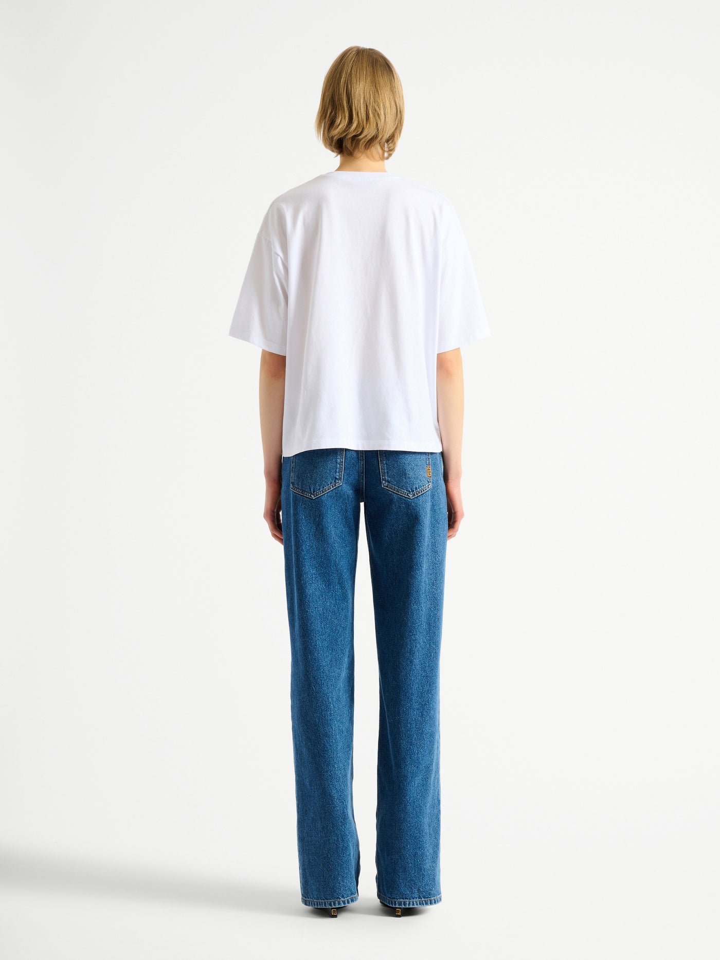 T-shirt Balmain Flower imprimé