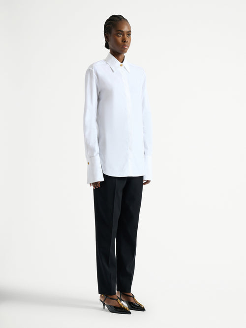 Cotton poplin shirt