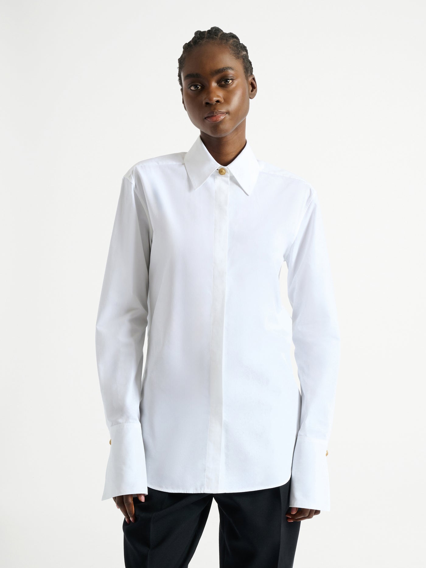 Cotton poplin shirt
