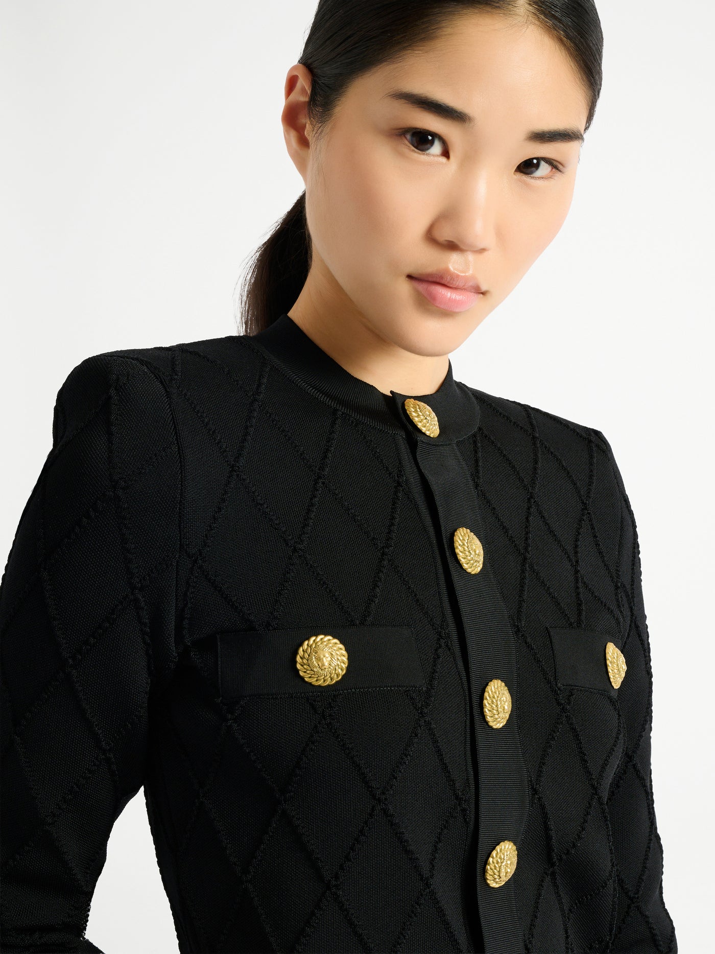 Cardigan court en maille