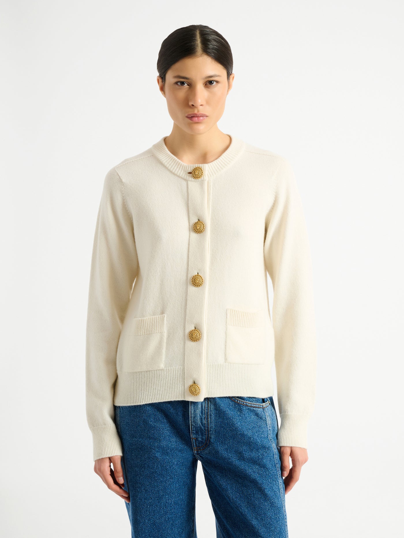 Cardigan en éco-cachemire