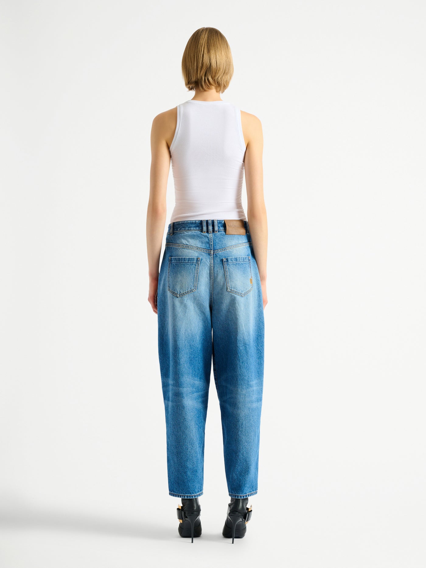 Jeans barrel in denim