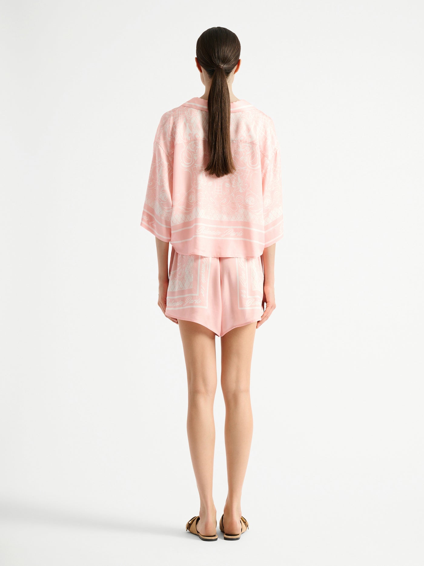 Short pyjama imprimé Foulard