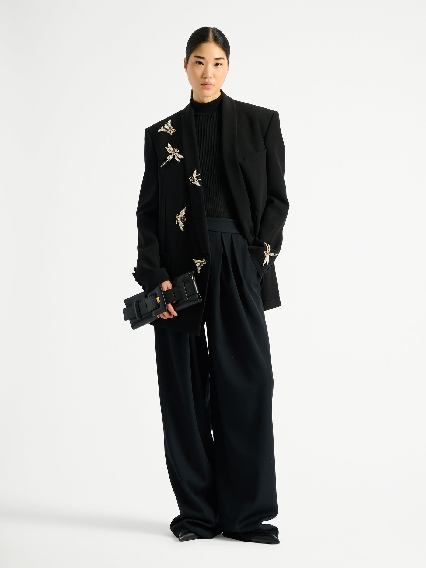 Pantaloni in grain de poudre