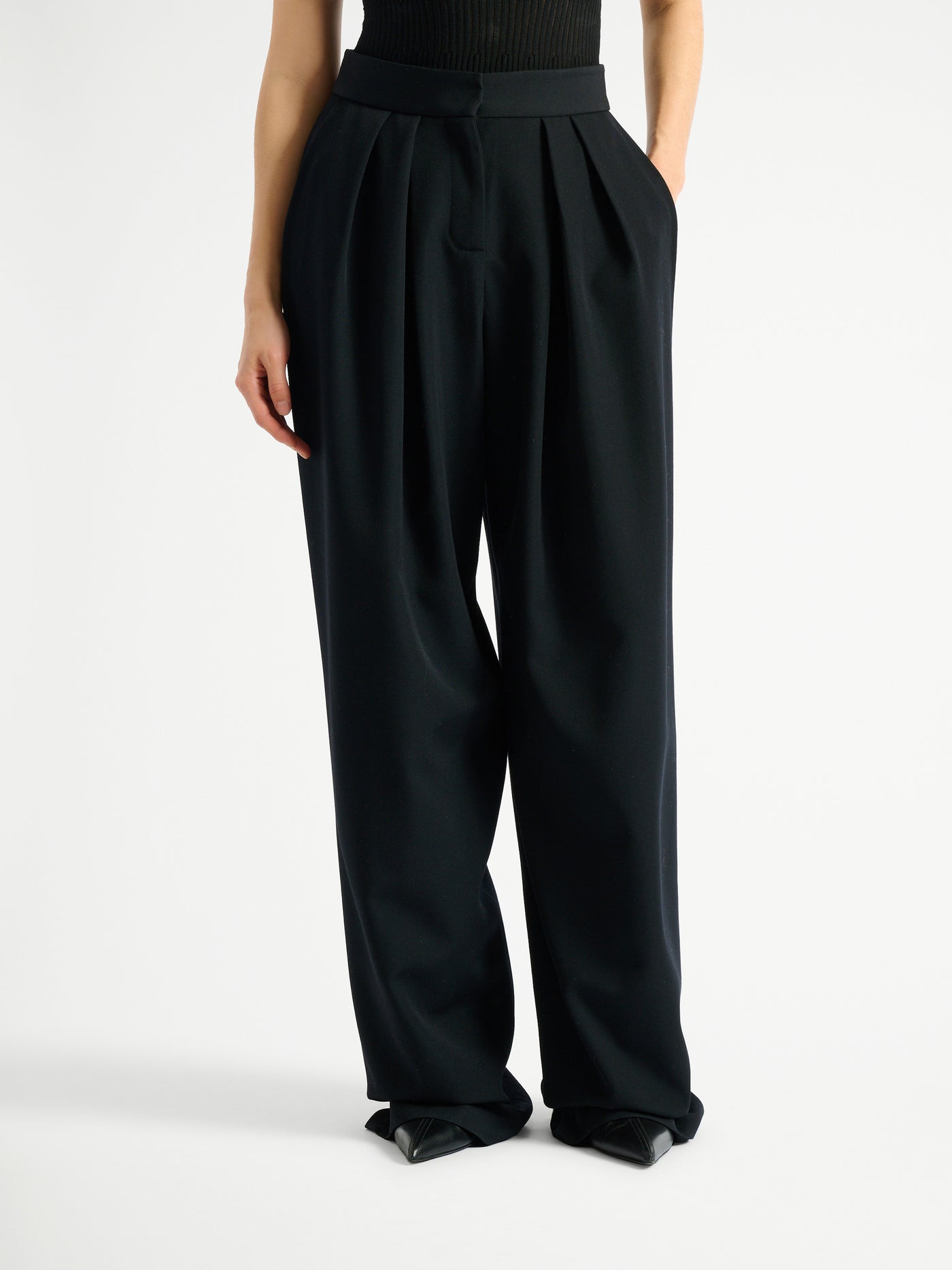 Pantaloni in grain de poudre