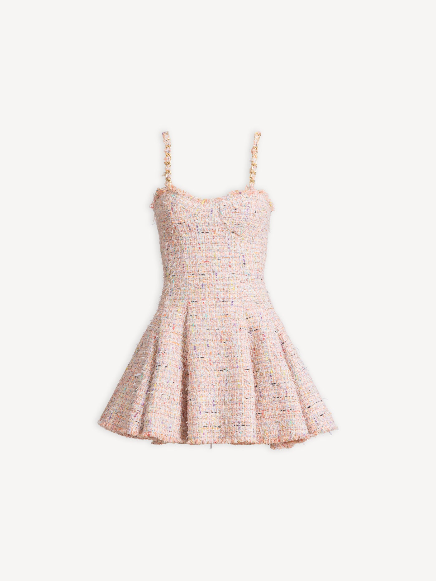Vestido estilo patinadora de tweed