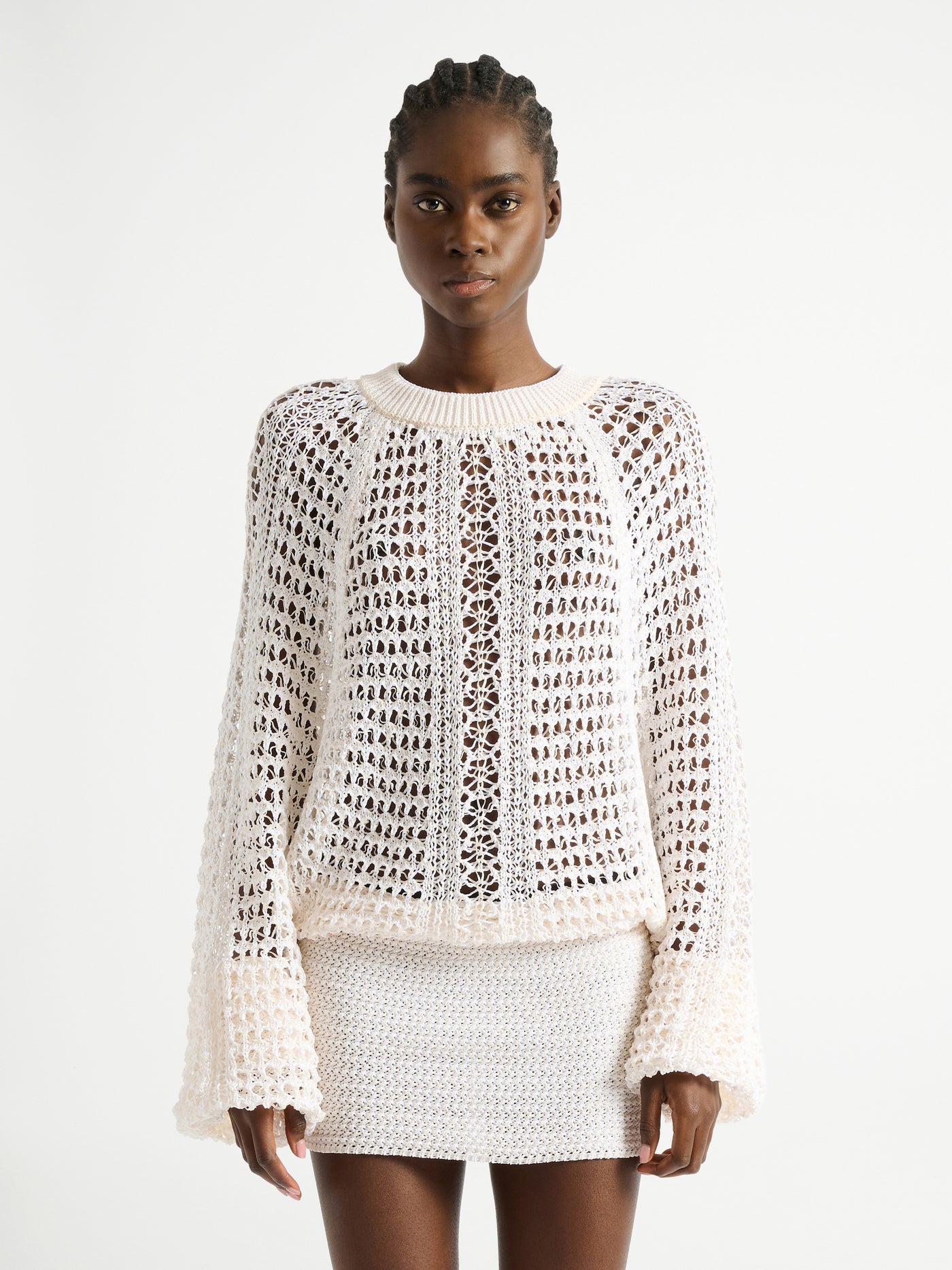 Short crochet lace dress