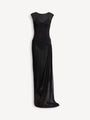 Long draped viscose dress