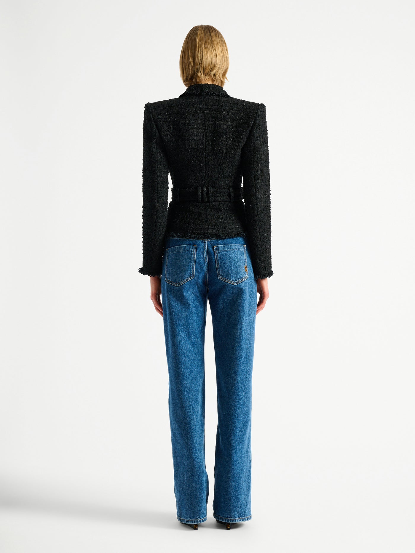 Tweedjacke mit Gürtel