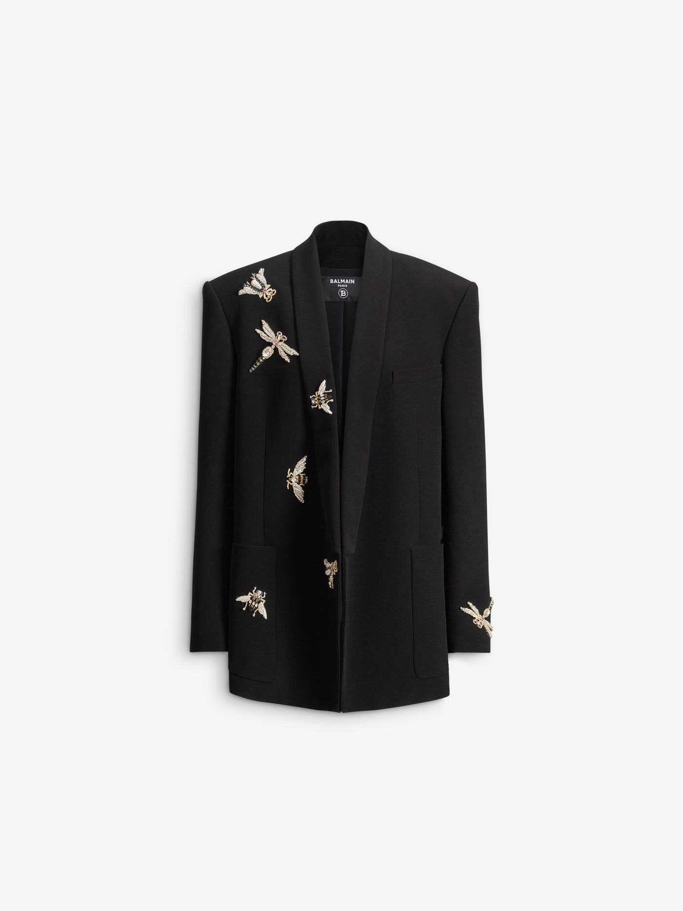 Bestickte Balmain Insect Jacke