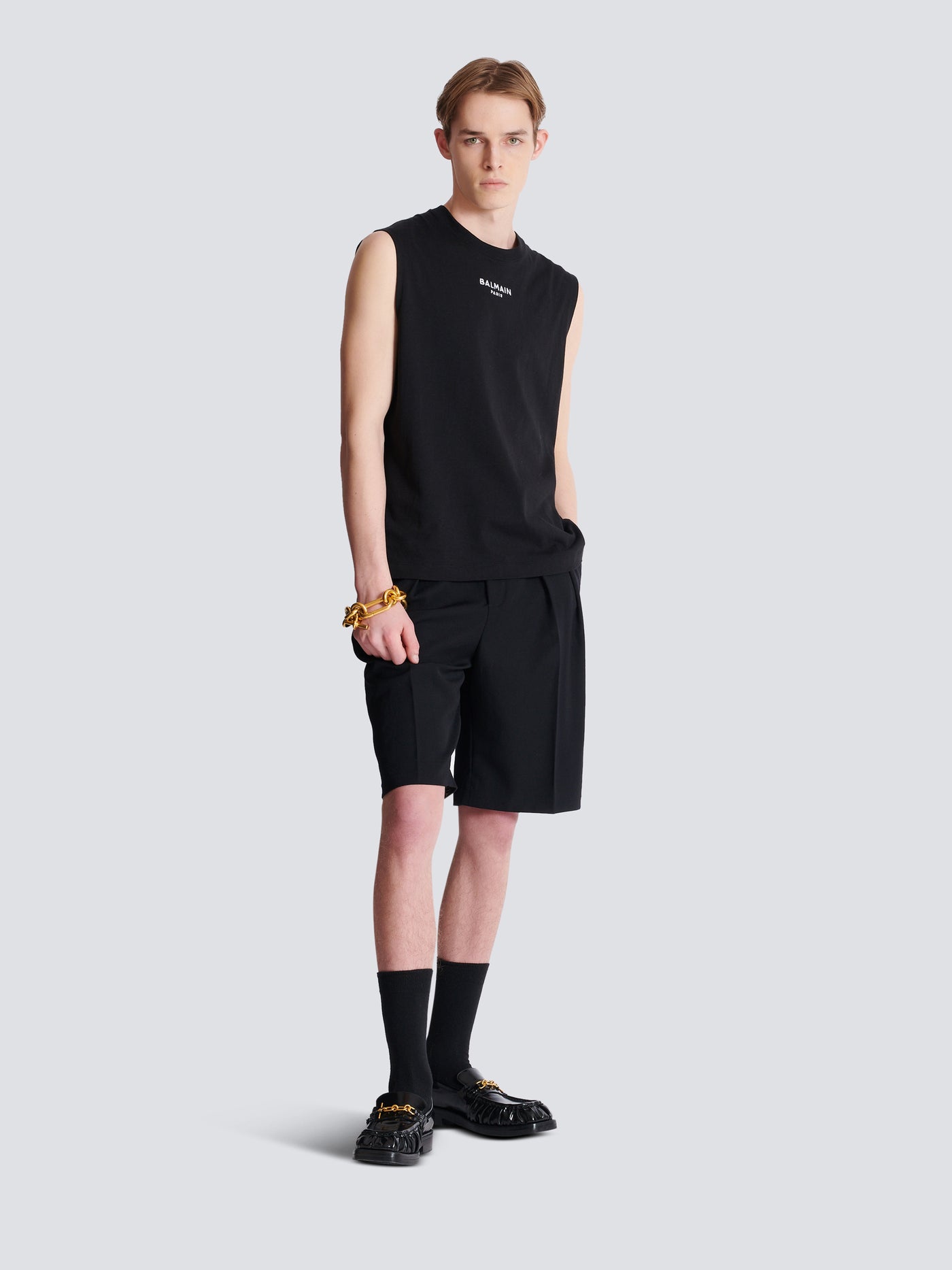Besticktes Balmain Paris Tanktop