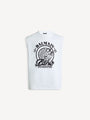 Flocked Balmain Quilted tank top