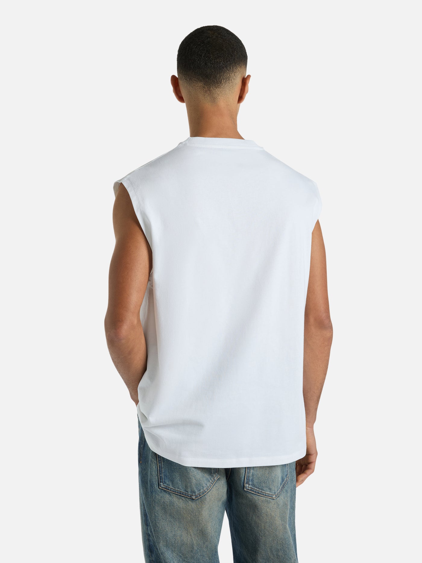 Flocked Balmain Quilted tank top