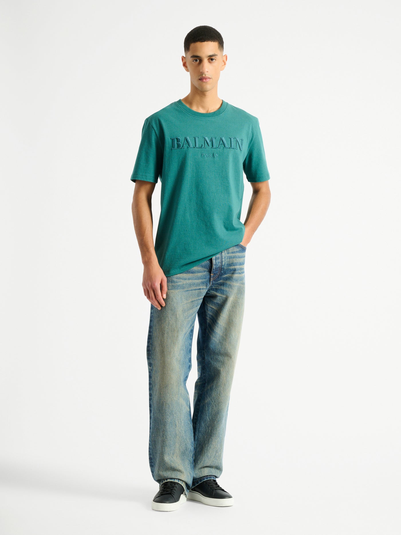 Besticktes Balmain Vintage T-Shirt