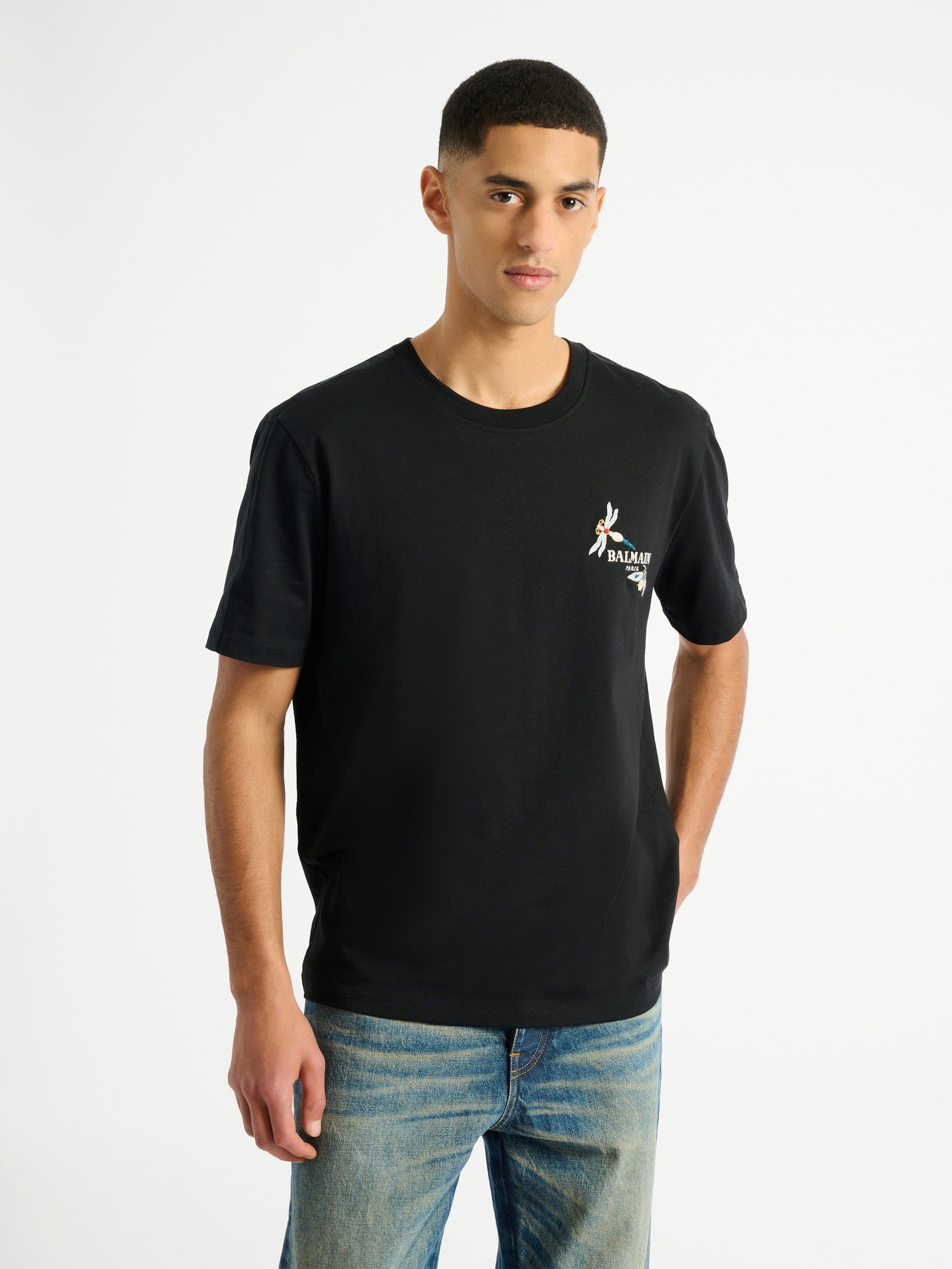 Camiseta Balmain Insect con bordado