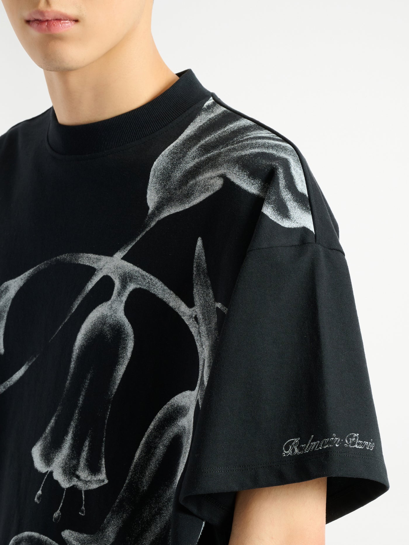 T-shirt Balmain Flower imprimé
