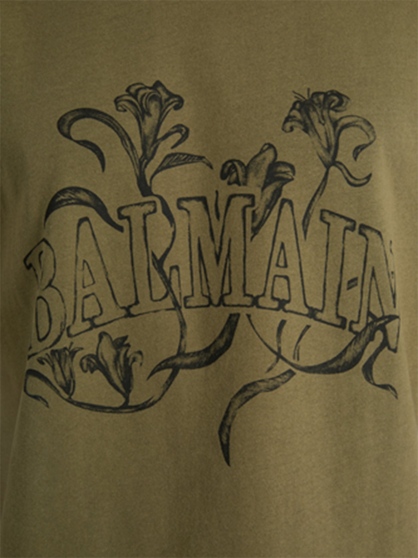 Printed Balmain Bloom T-shirt