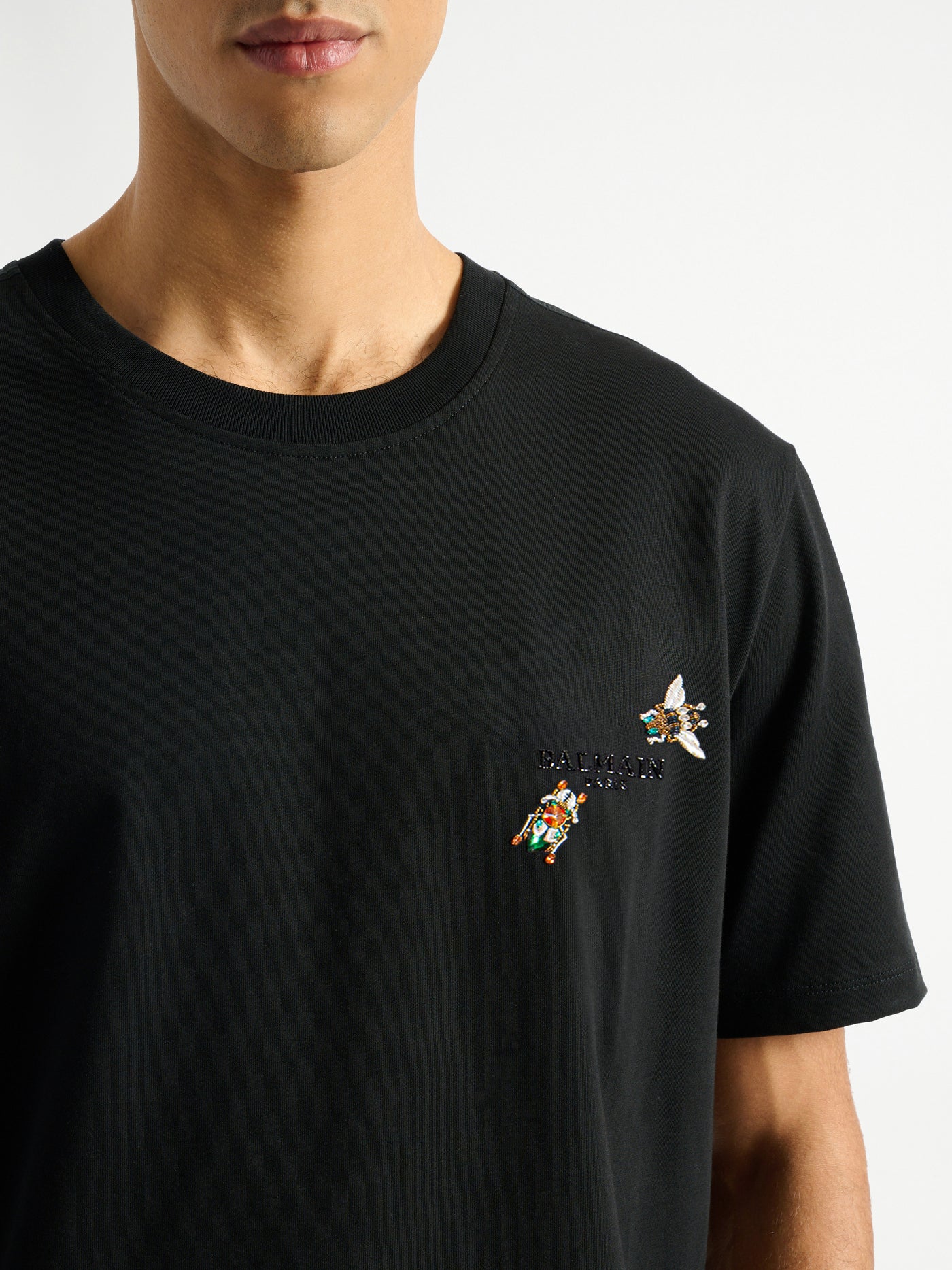 Camiseta Balmain Insect con bordado