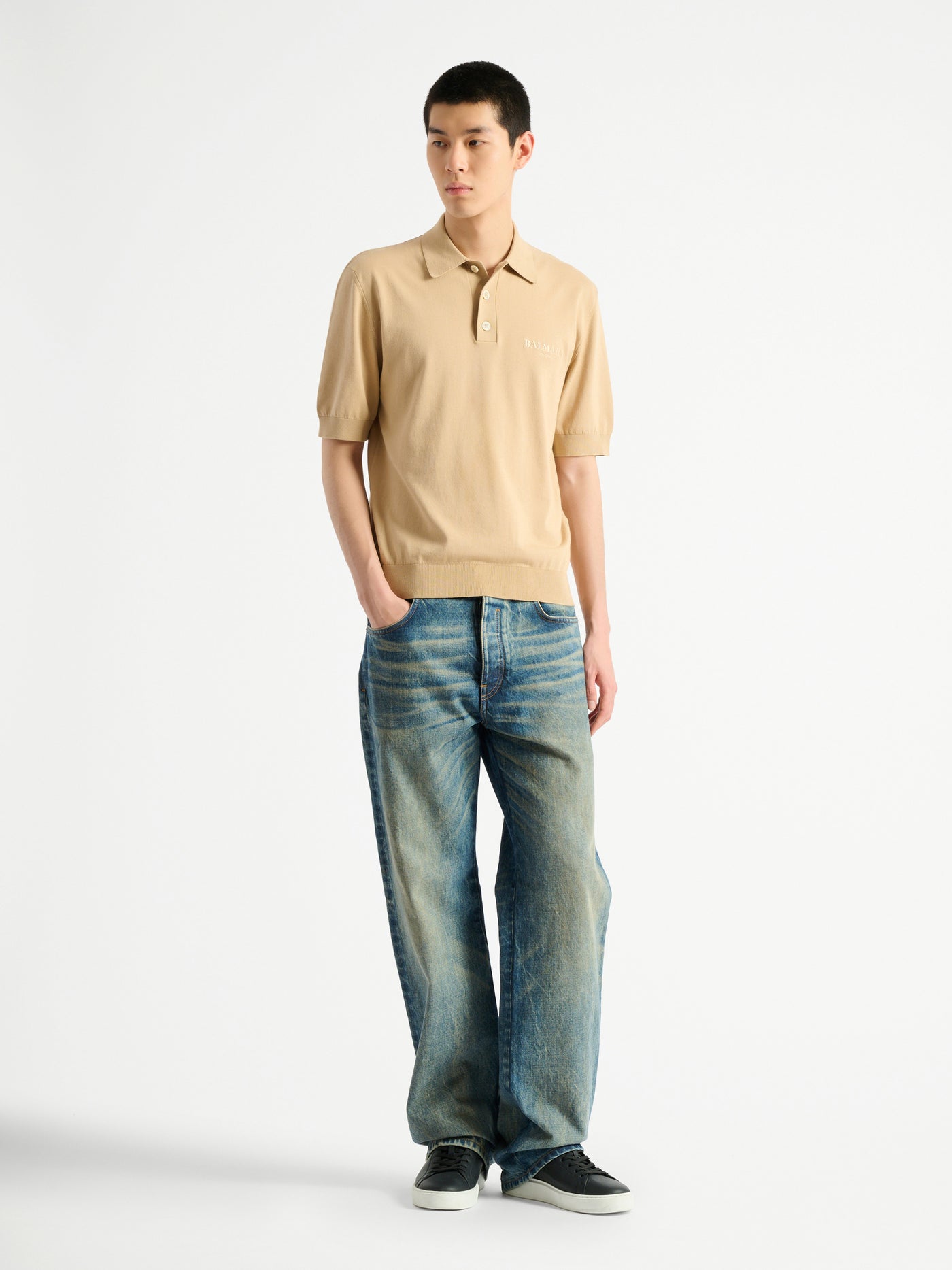 Polo Balmain Vintage ricamata
