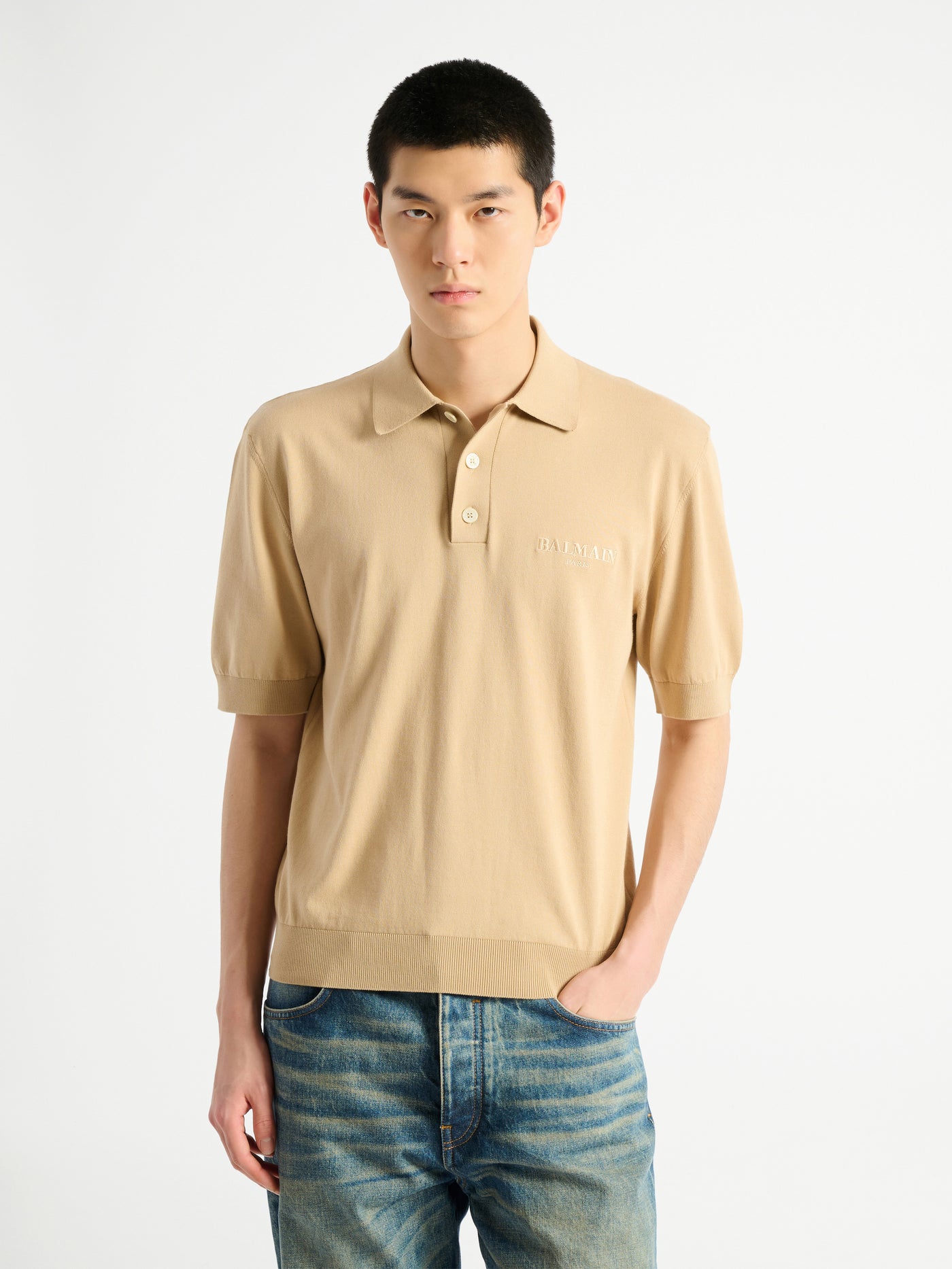 Polo Balmain Vintage brodé